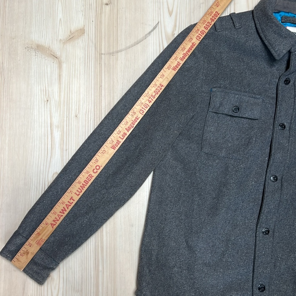 Volcom Gray Wool Blend Work Shirt/Jacket - Picture 6 of 12